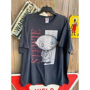 Vintage Stewie Griffin Scarface Black Mens Shirt Y2K Gangster Funny  3XL